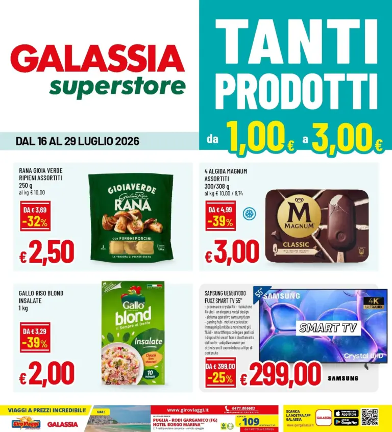 Galassia Volantini dal 16.07.2026