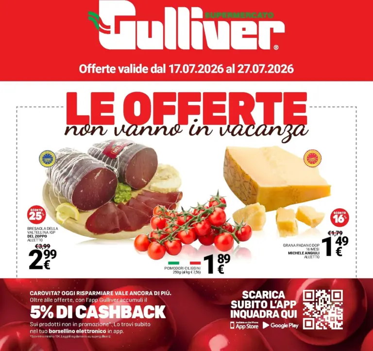 Gulliver Volantini dal 17.07.2026