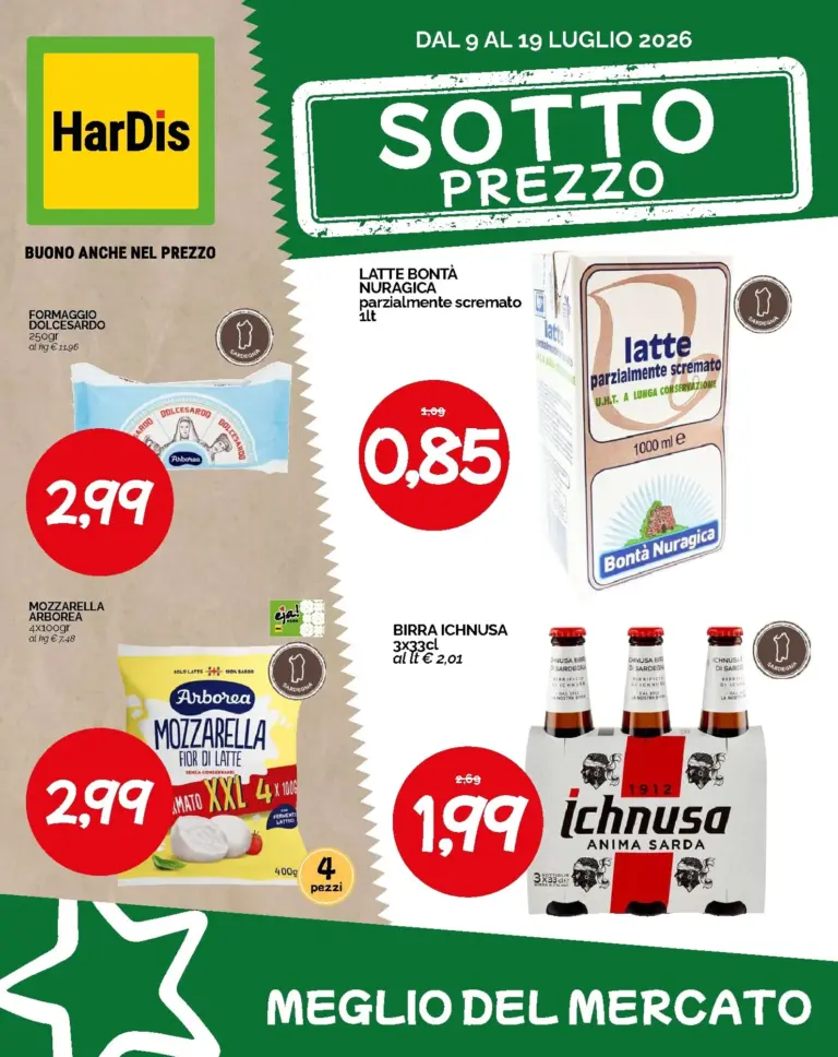 HarDis Volantini dal 09.07.2026