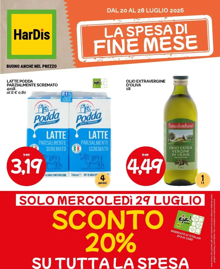 HarDis Volantini dal 20.07.2026
