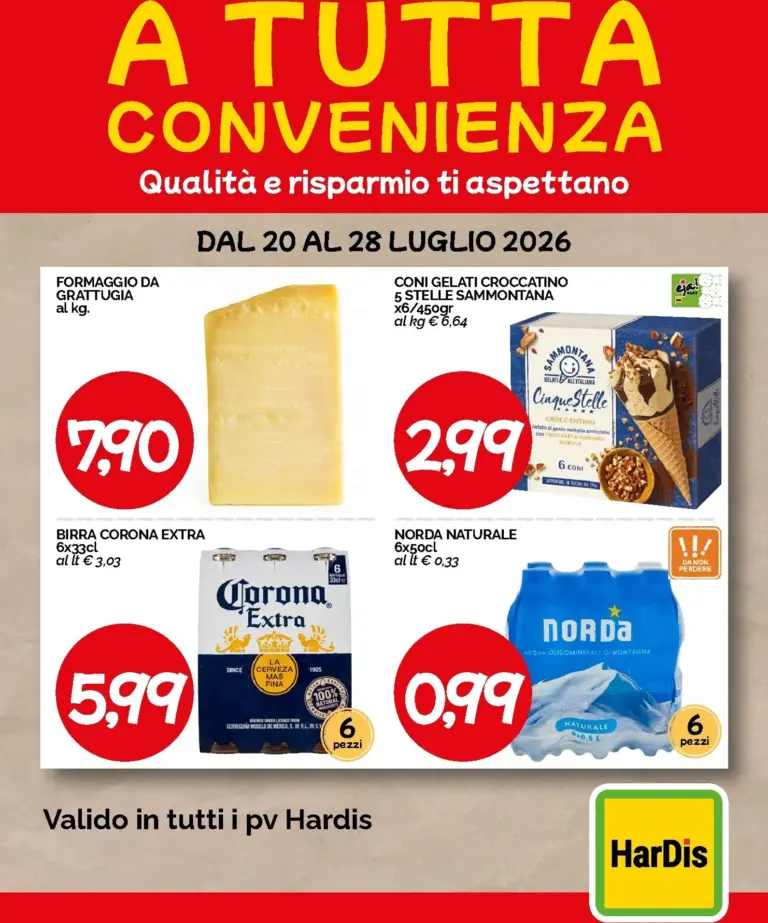 HarDis Volantini dal 20.07.2026