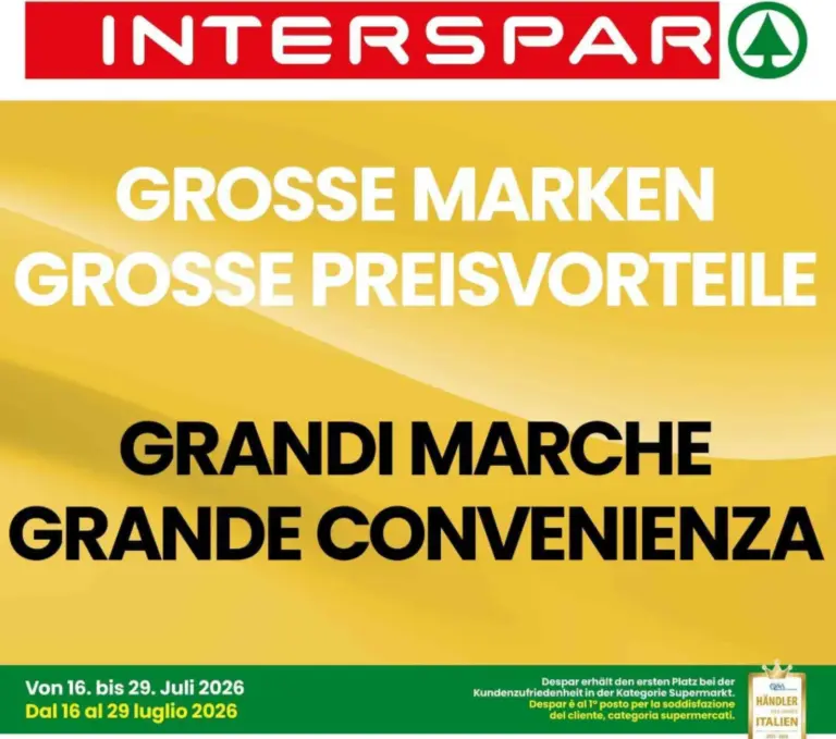 Interspar Volantini dal 16.07.2026