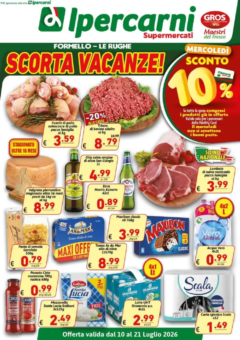 Ipercarni Volantini dal 10.07.2026