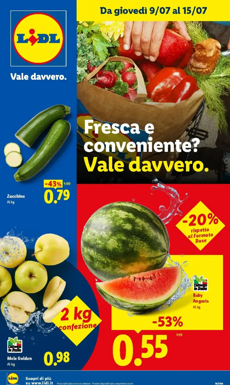 Lidl Volantini dal 09.07.2026