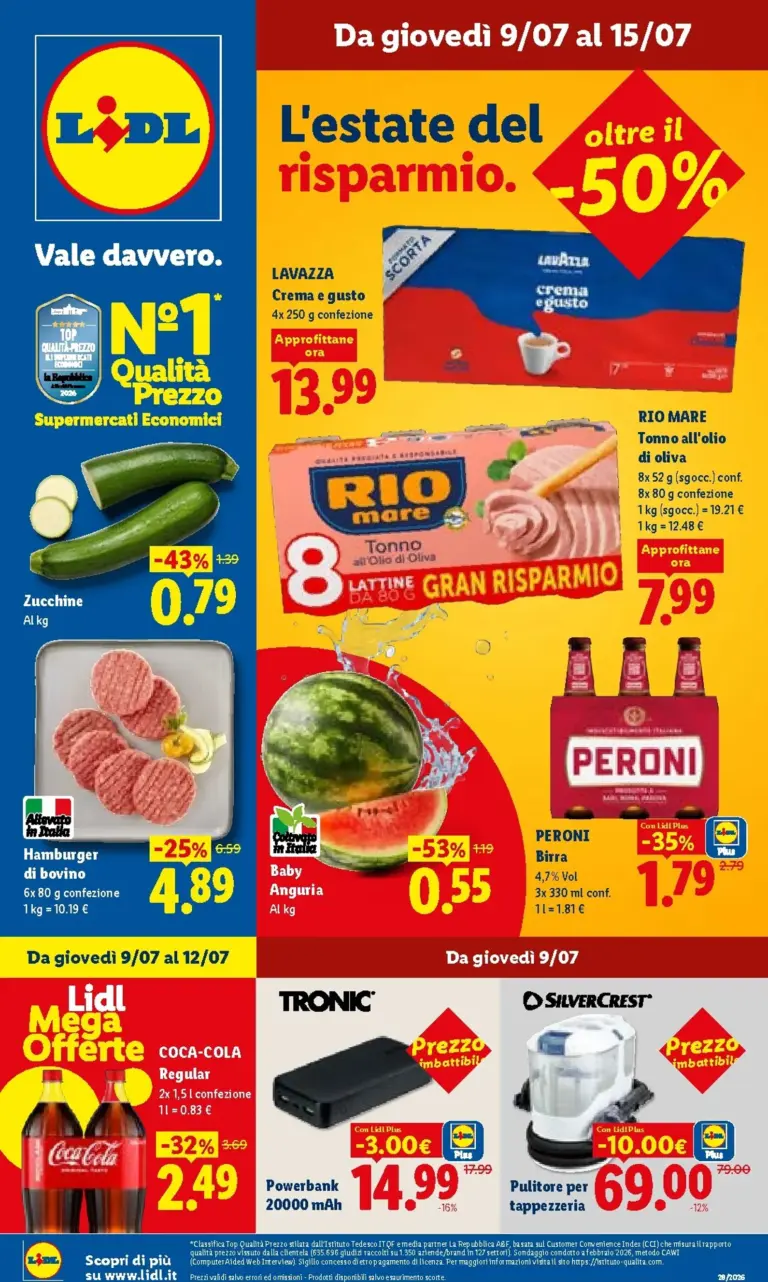 Lidl Volantini dal 09.07.2026