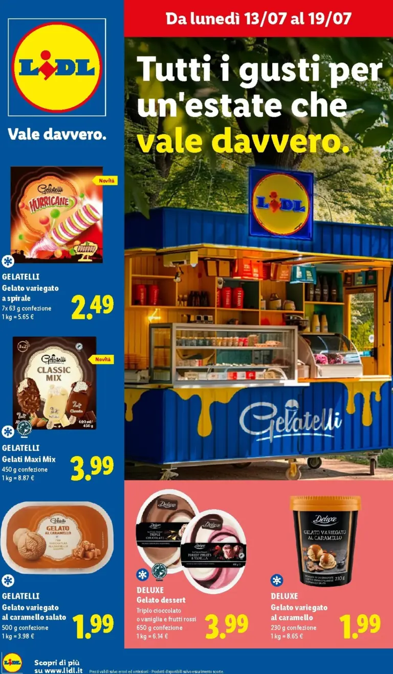 Lidl Volantini dal 13.07.2026