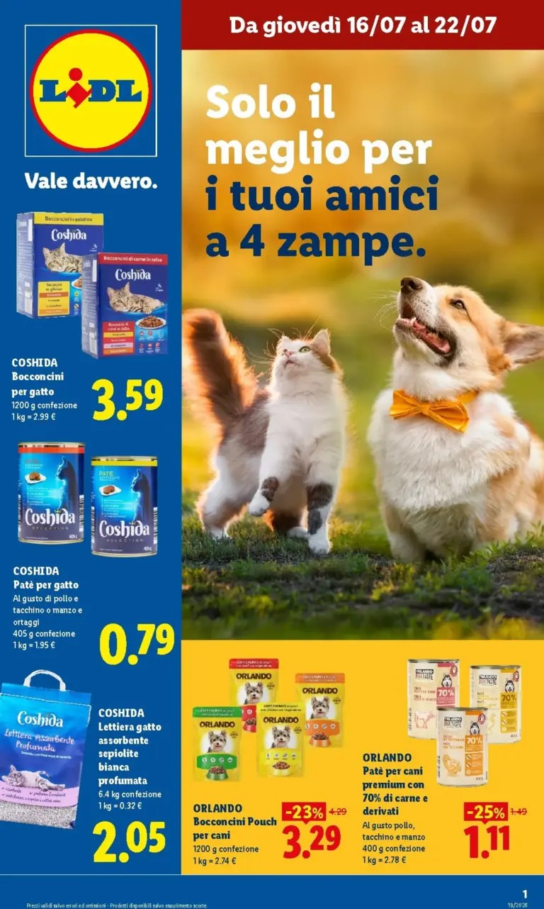 Lidl Volantini dal 16.07.2026