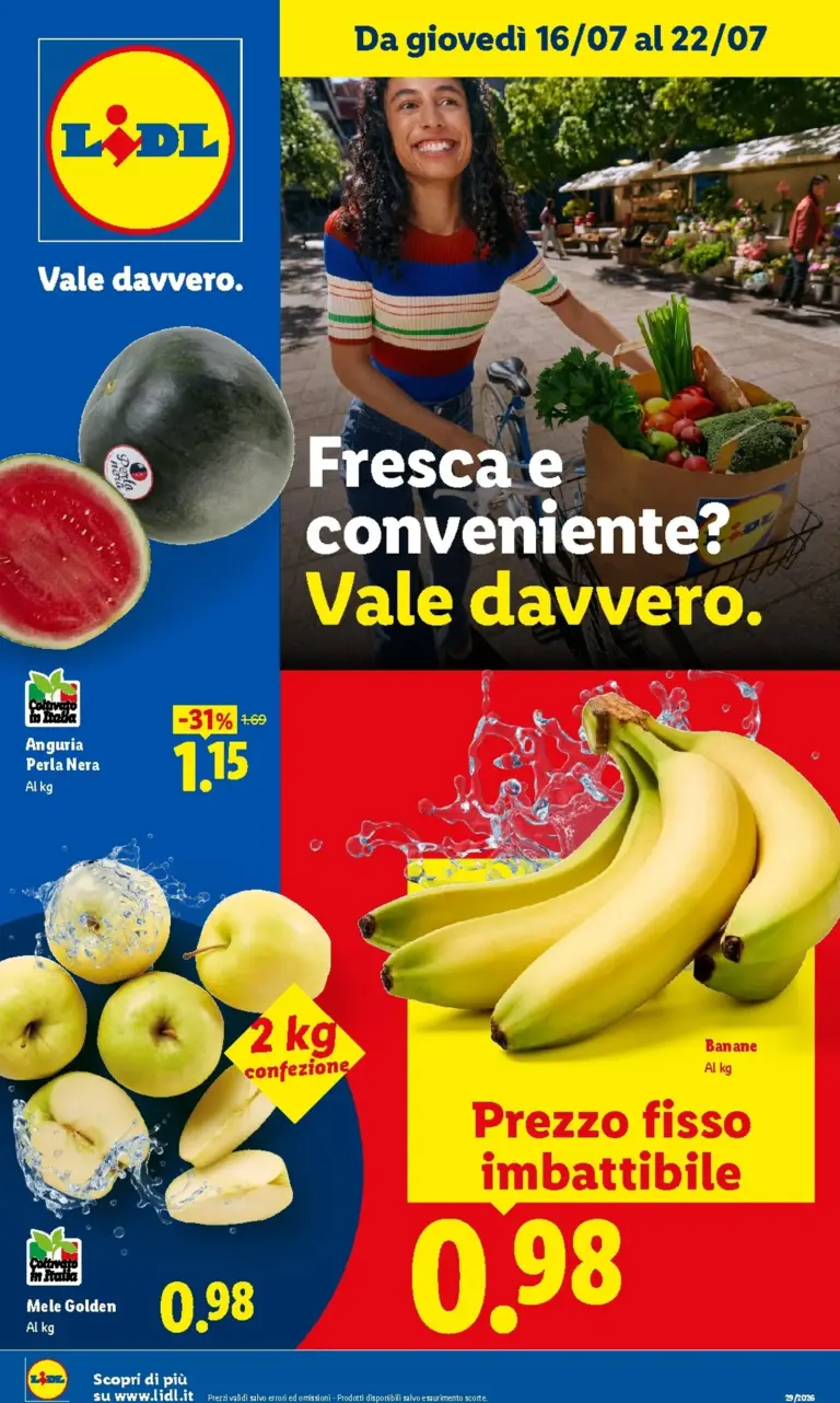 Lidl Volantini dal 16.07.2026