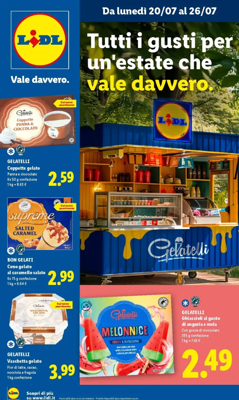 Lidl Volantini dal 20.07.2026