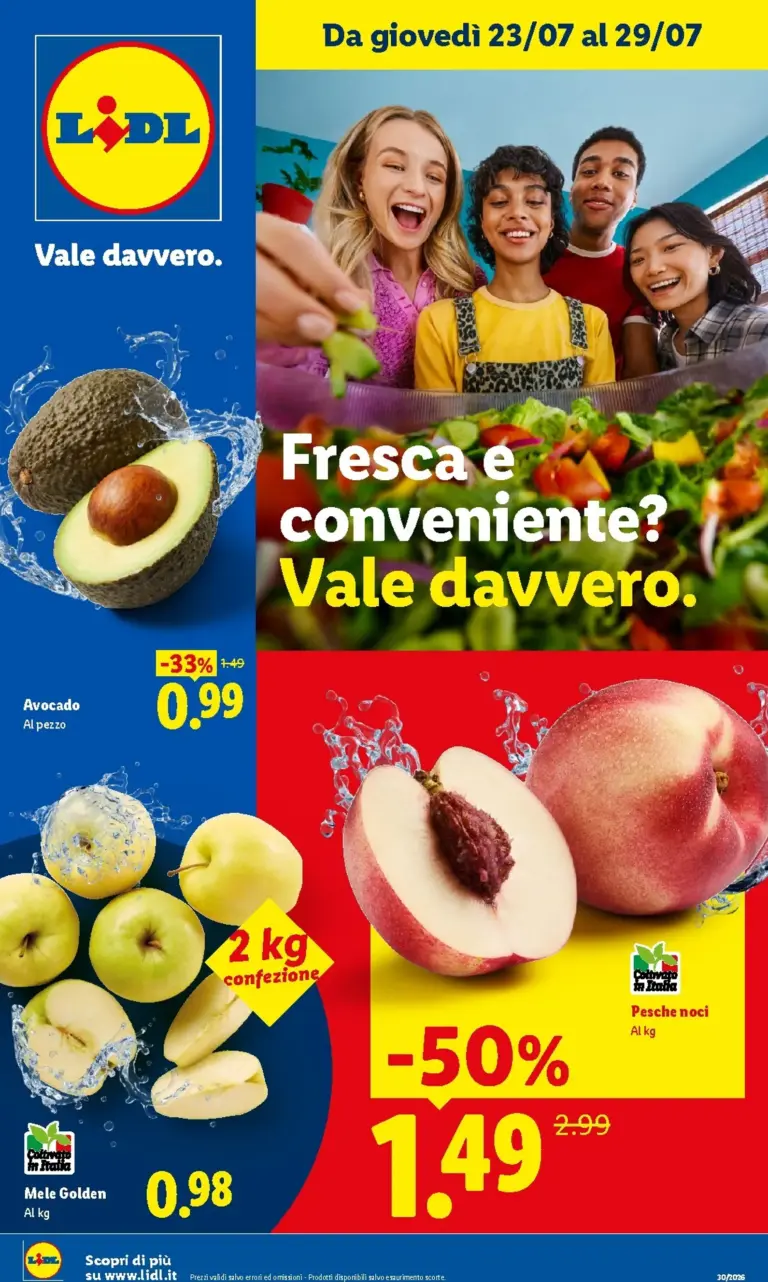 Lidl Volantini dal 23.07.2026