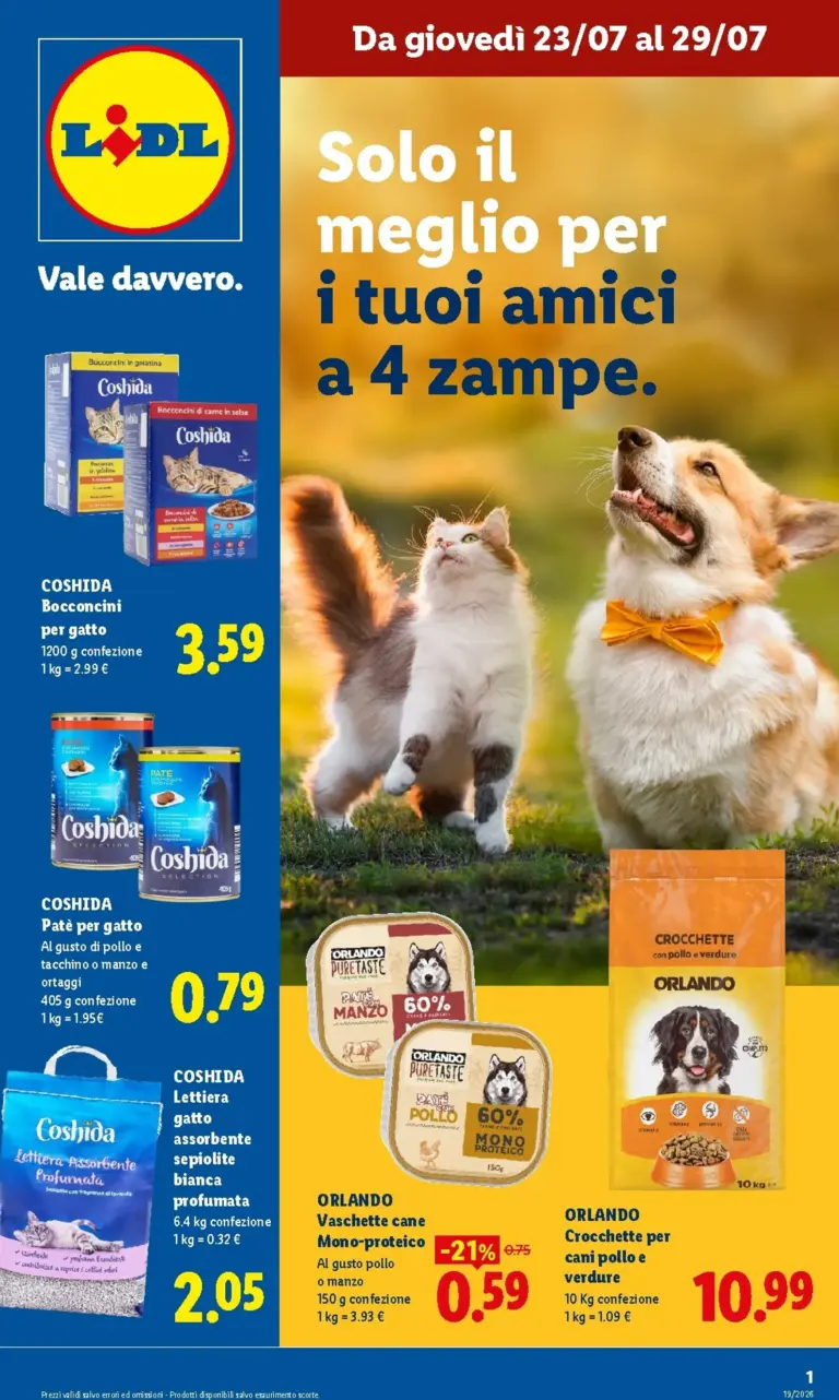 Lidl Volantini dal 23.07.2026