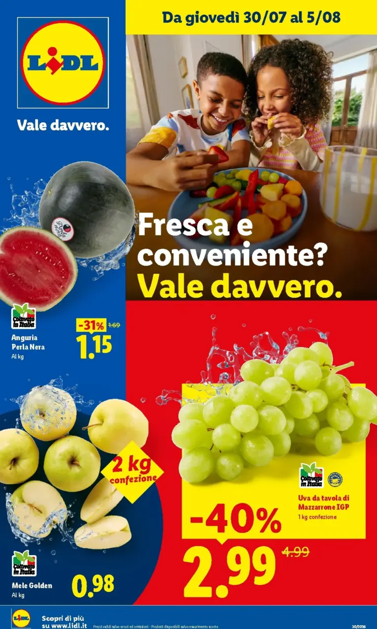 Lidl Volantini dal 30.07.2026
