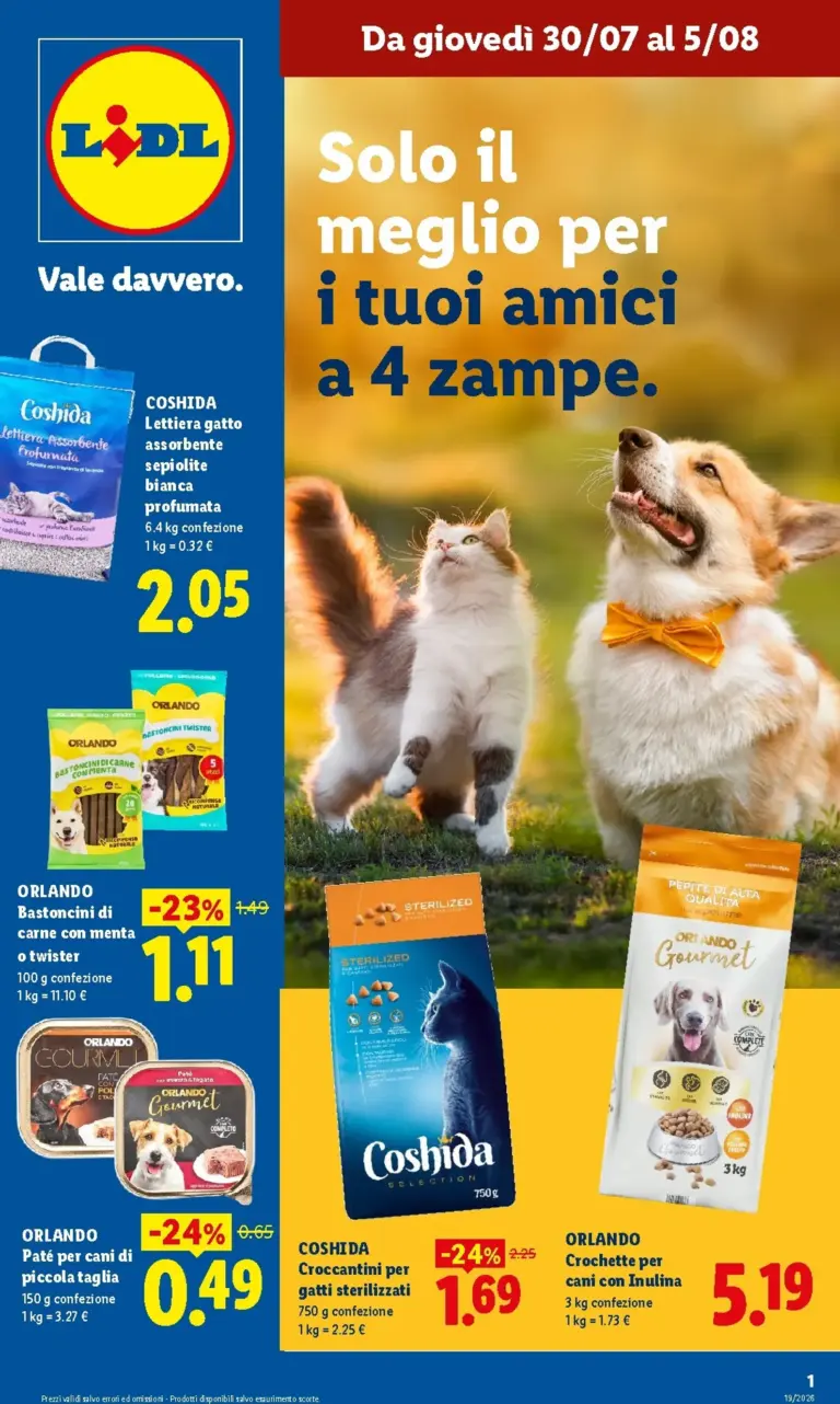 Lidl Volantini dal 30.07.2026