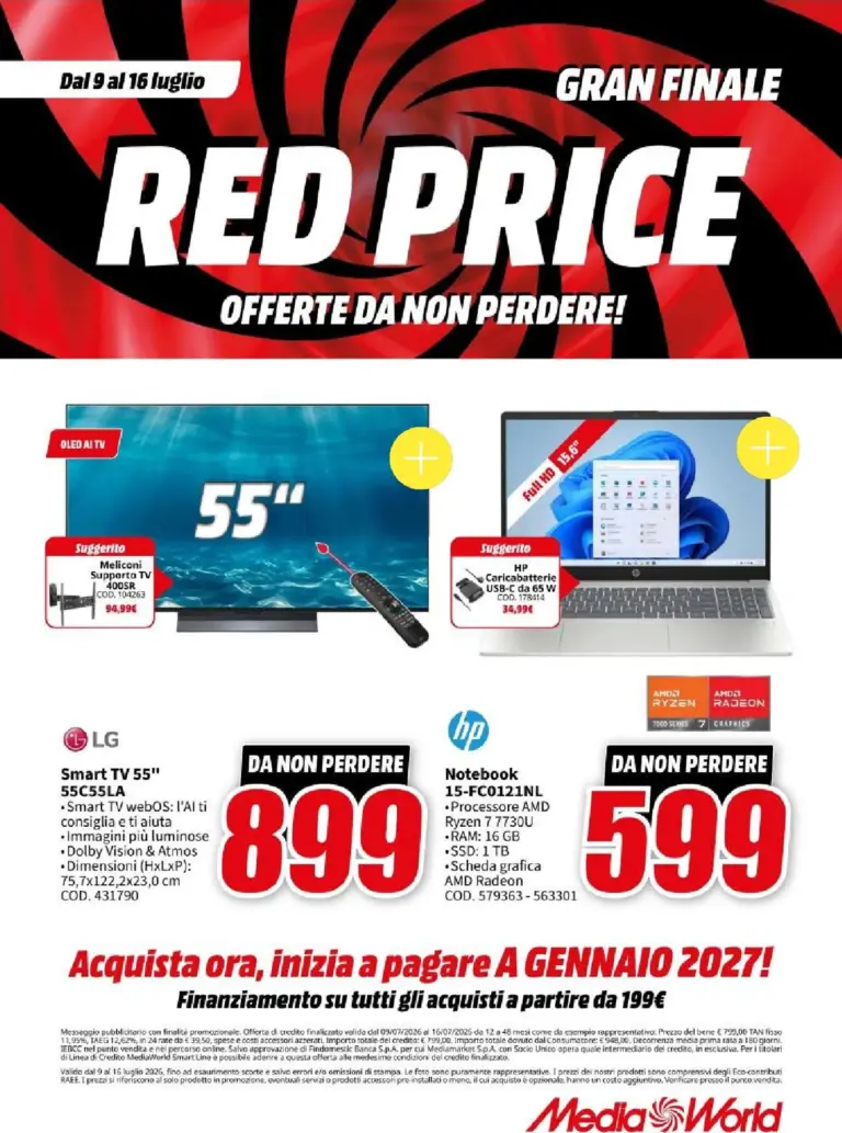 Mediaworld Volantini dal 09.07.2026