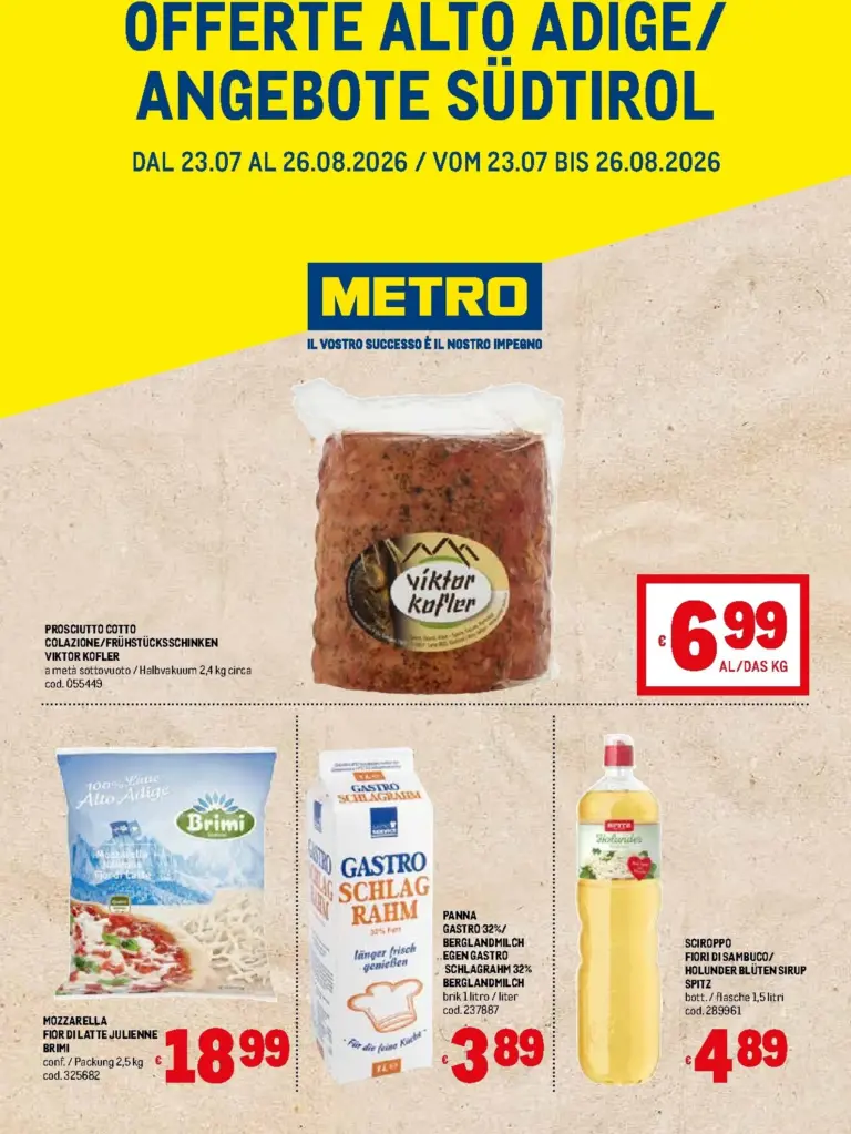 Metro Volantini dal 23.07.2026