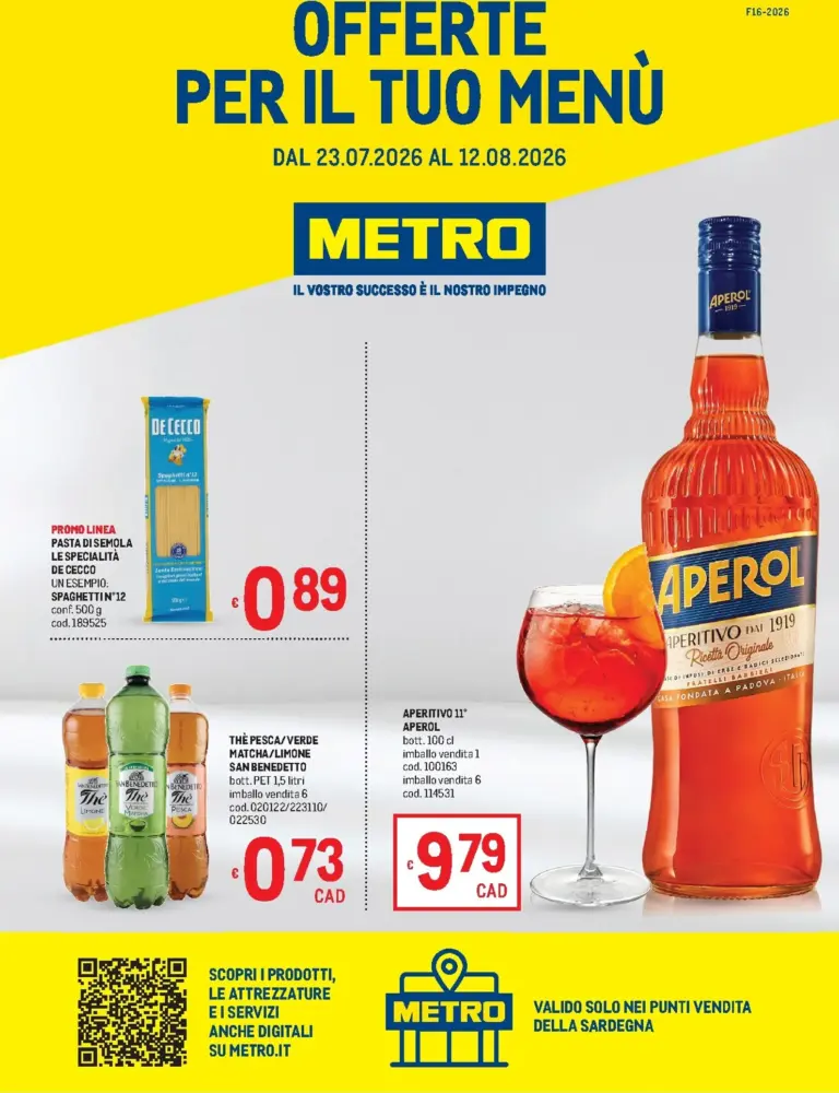 Metro Volantini dal 23.07.2026