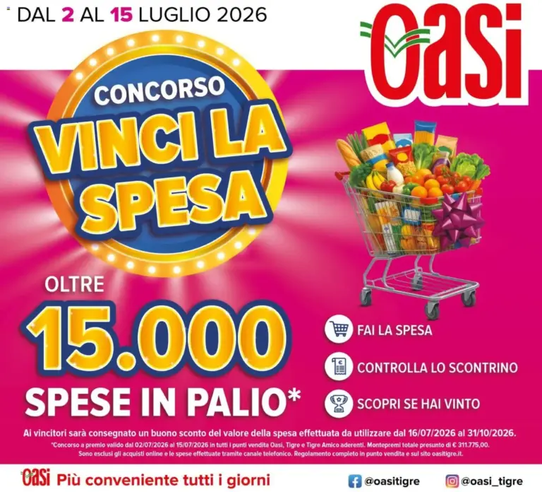 Oasi Volantino dal 02.07.2026