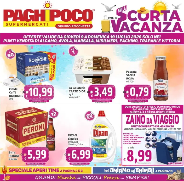 Paghi Poco Volantini dal 09.07.2026