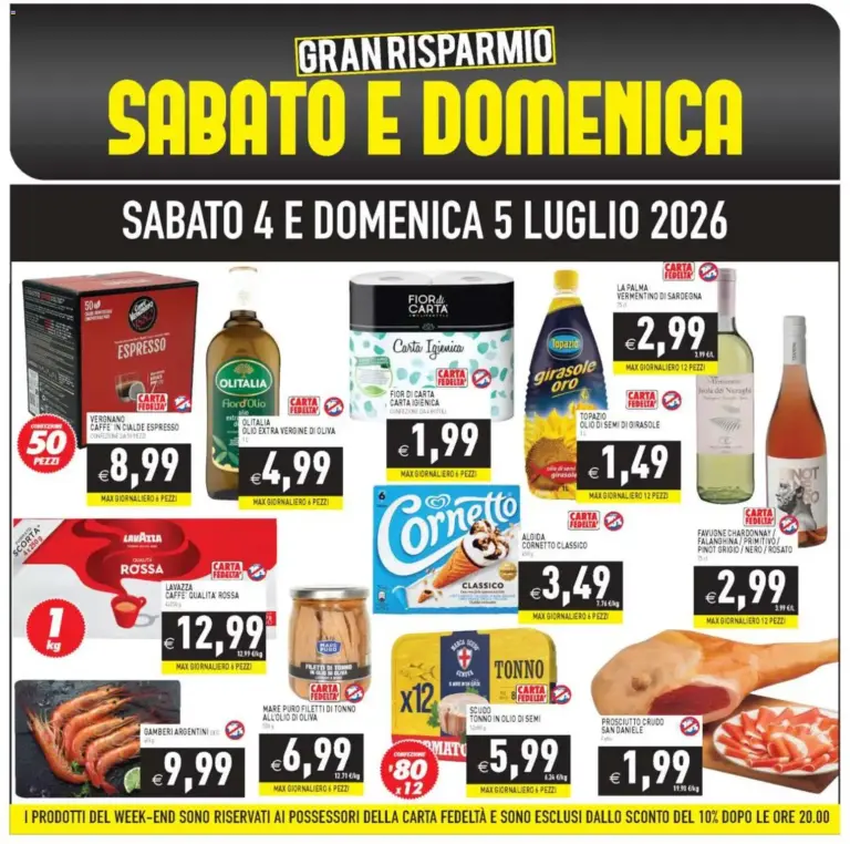 PIM Supermercati Volantino dal 04.07.2026