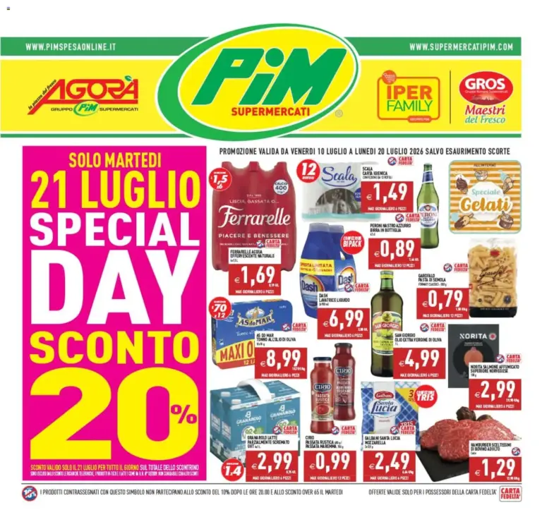 PIM Supermercati Volantino dal 10.07.2026