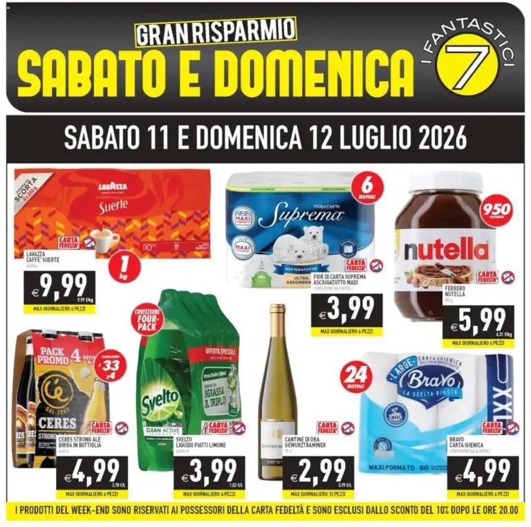 PIM Supermercati Volantino dal 11.07.2026
