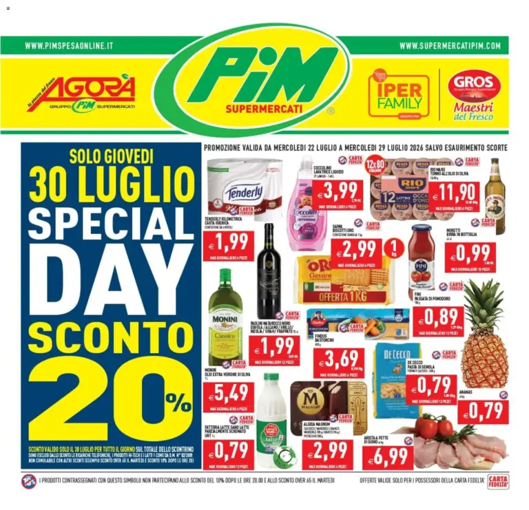 PIM Supermercati Volantino dal 22.07.2026