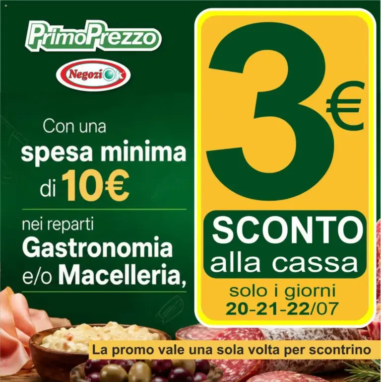 Primo Prezzo Volantino dal 20.07.2026