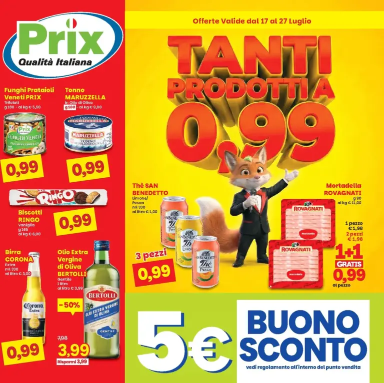 Prix Volantini dal 17.07.2026