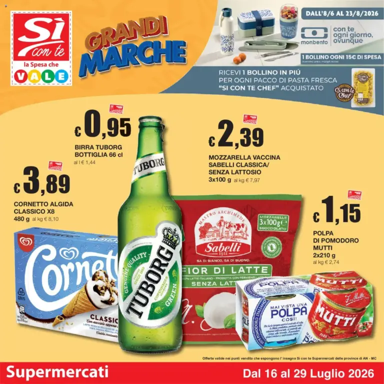 Sì con Te Volantino dal 16.07.2026