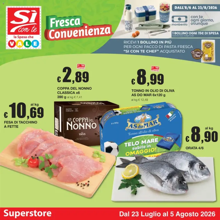 Sì con Te Volantino dal 23.07.2026