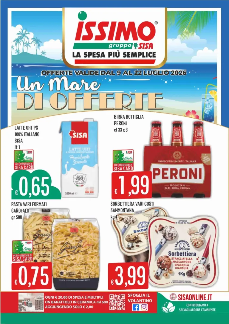 Sisa Volantini dal 09.07.2026