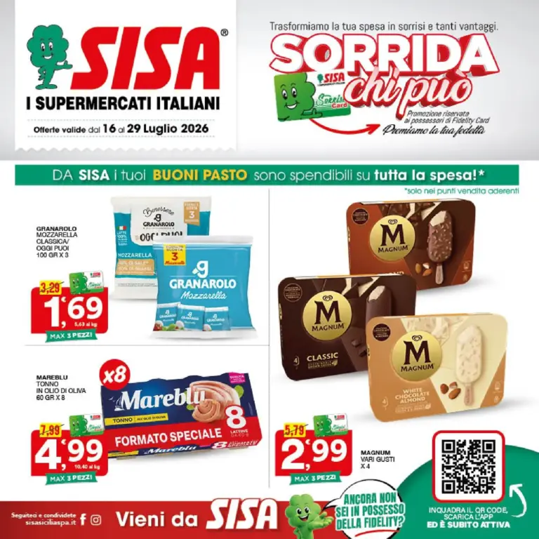 Sisa Volantini dal 16.07.2026