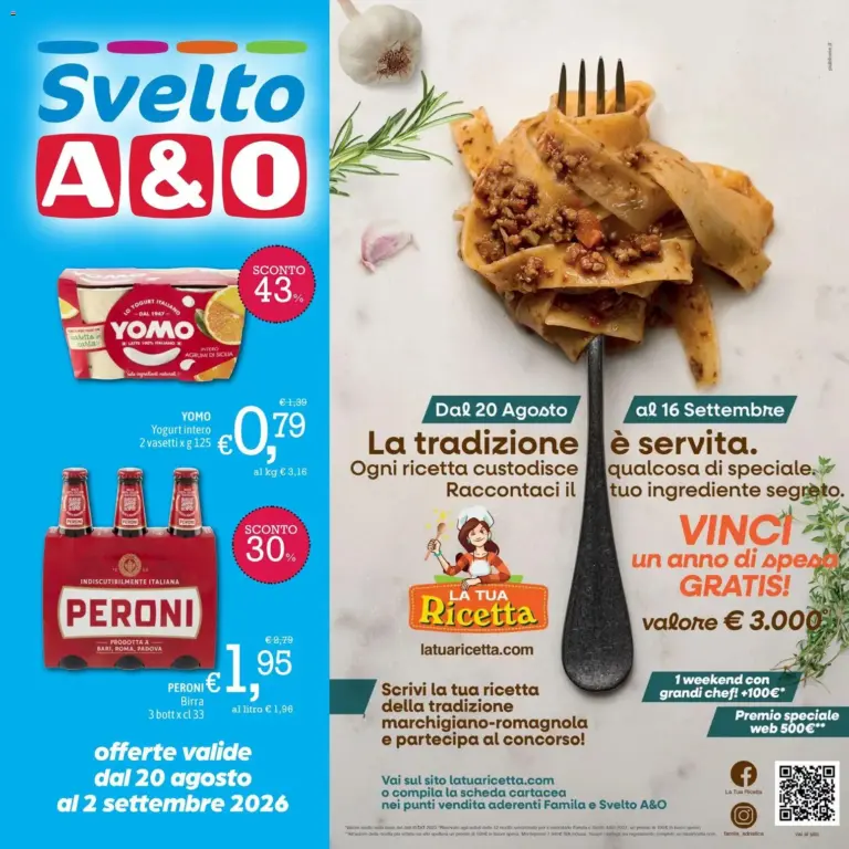 A&O Supermercato Volantino dal 20.08.2026