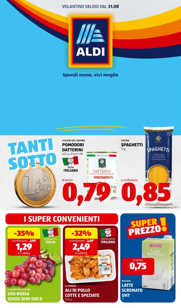Aldi Volantini dal 31.08.2026