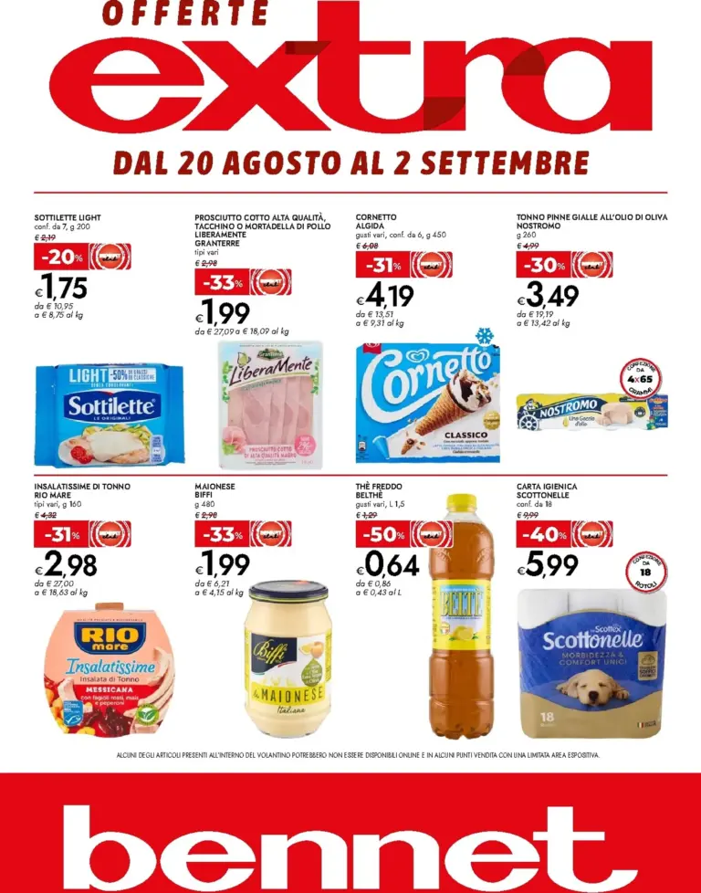 Bennet Volantini dal 20.08.2026