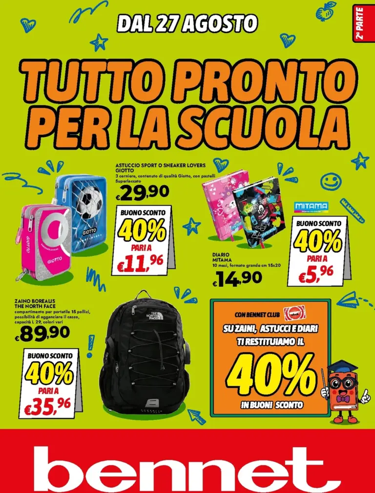 Bennet Volantini dal 27.08.2026