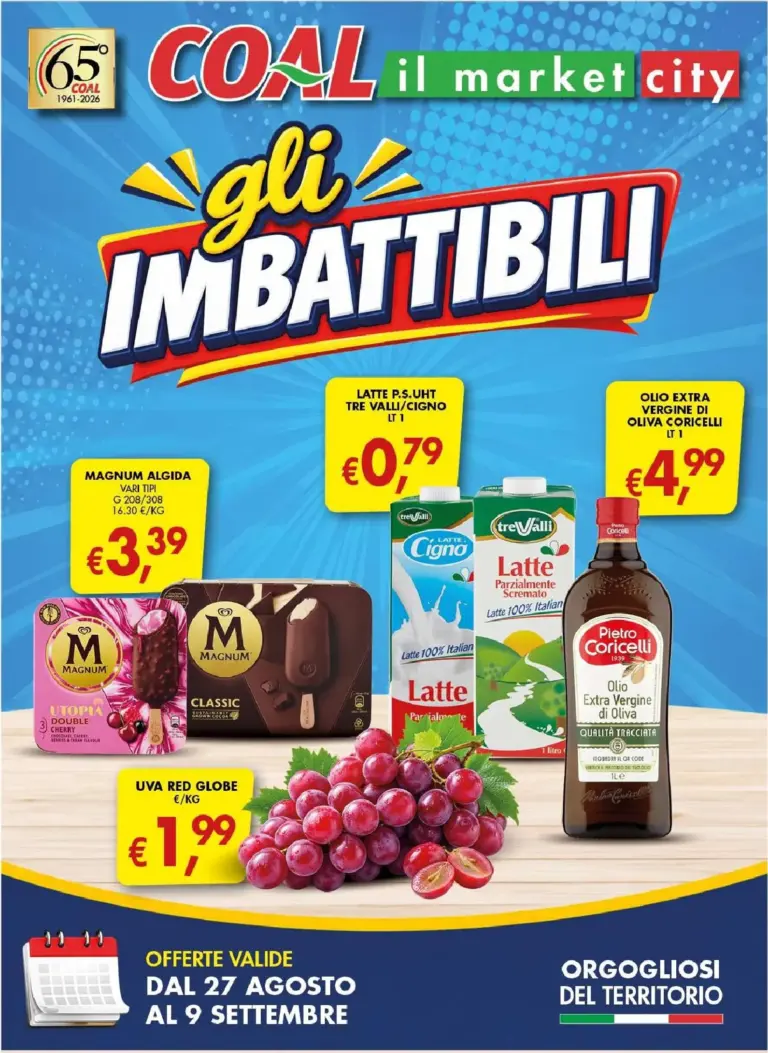 Coal Volantini dal 27.08.2026