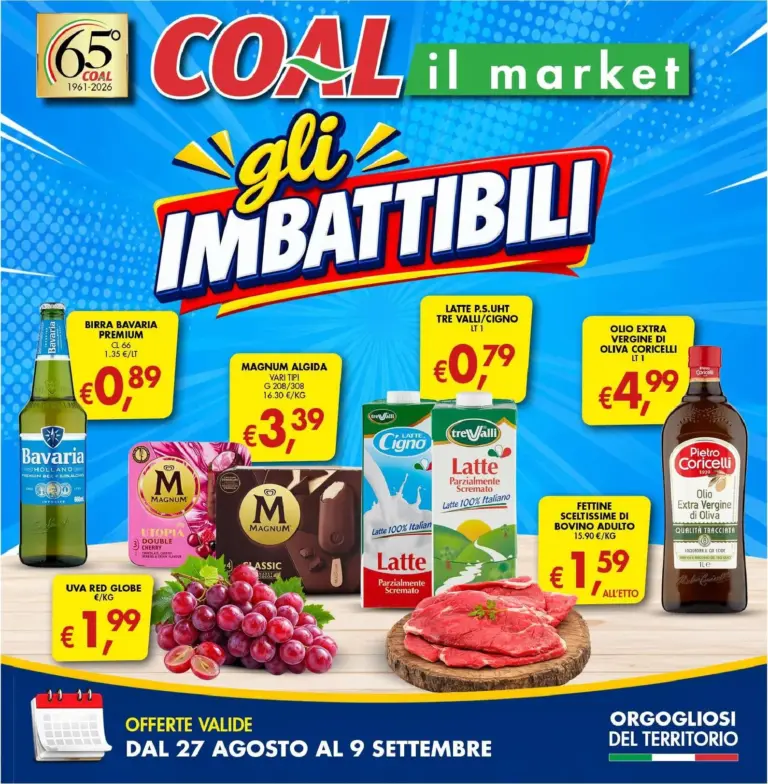 Coal Volantini dal 27.08.2026