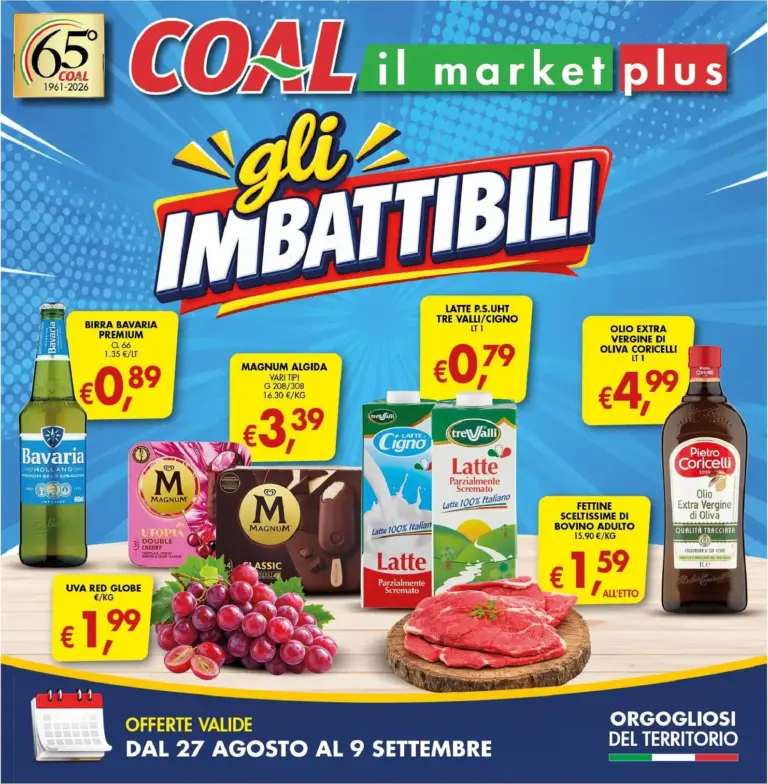 Coal Volantini dal 27.08.2026
