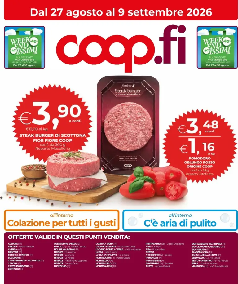 COOP Volantini dal 27.08.2026