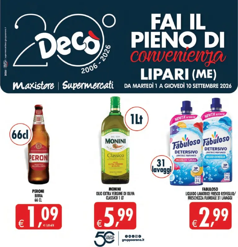Decò Volantini dal 01.09.2026