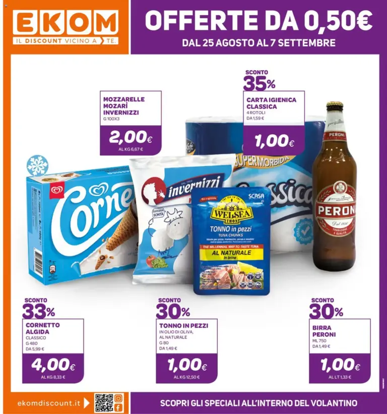 Ekom Volantino dal 25.08.2026