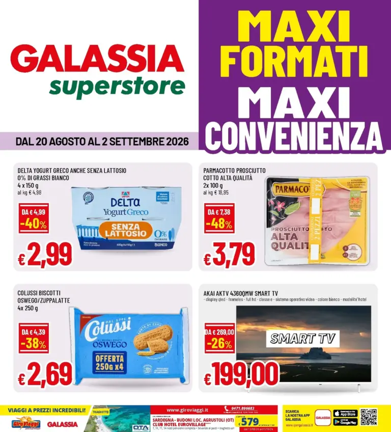 GALASSIA Volantini dal 20.08.2026