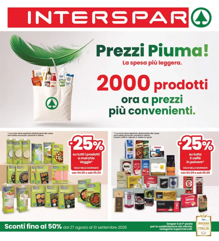 INTERSPAR Volantini dal 27.08.2026