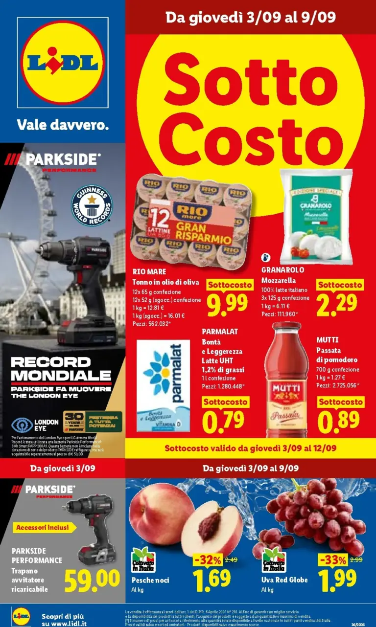 LIDL Volantini dal 03.09.2026