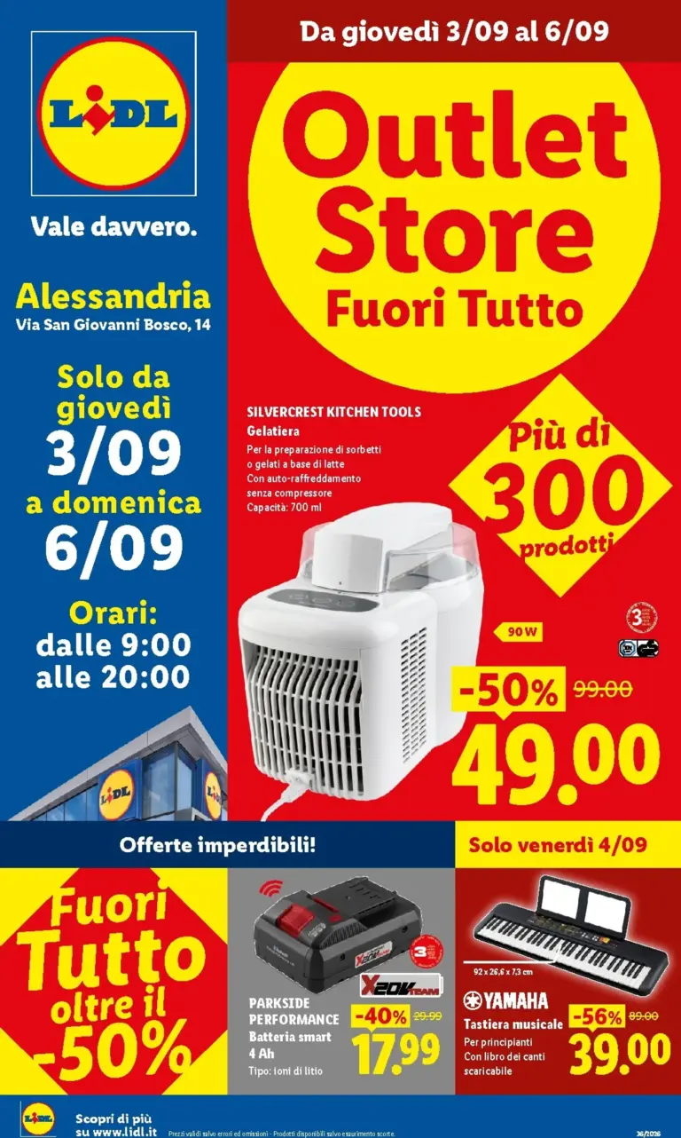 LIDL Volantini dal 03.09.2026