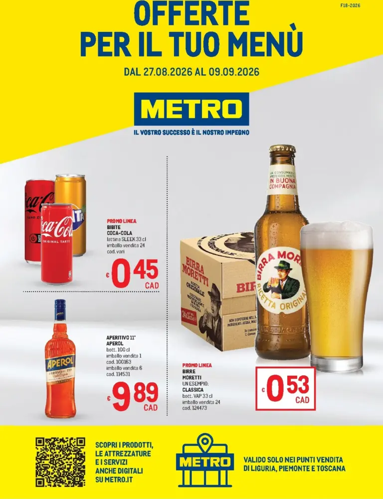 Metro Volantini dal 27.08.2026