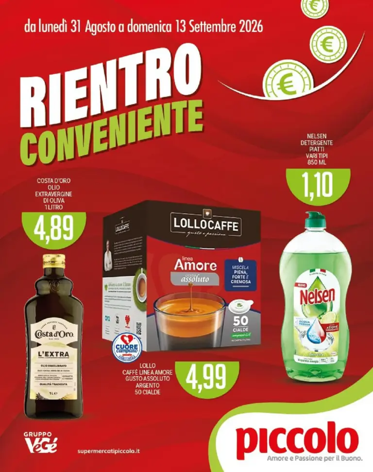 Piccolo Volantini dal 31.08.2026