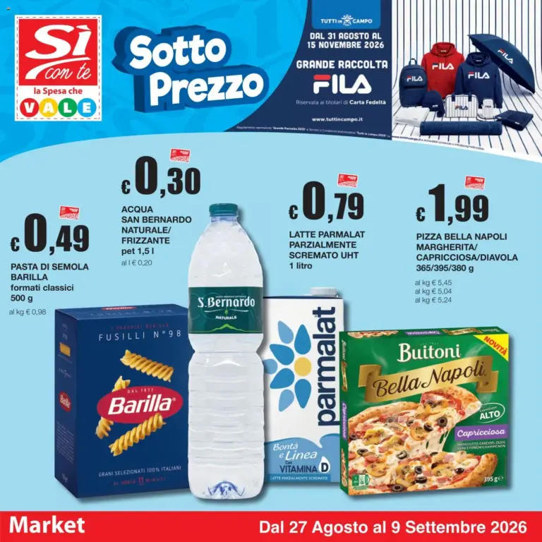 Sì con Te Volantino dal 27.08.2026
