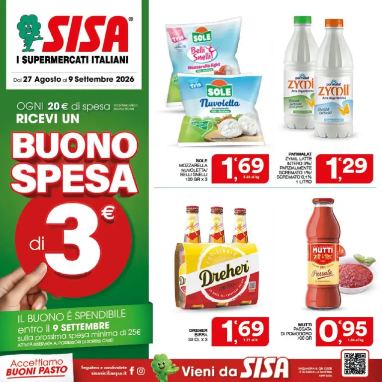 SISA Volantini dal 27.08.2026